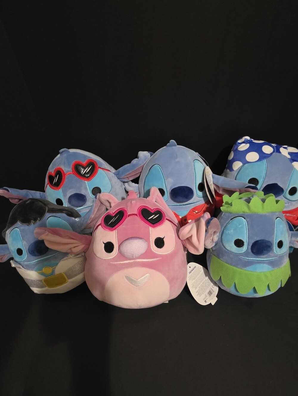 NWT Lot Of 6 Squishmallow 5 Stitch 1 Angel Disney All 8"